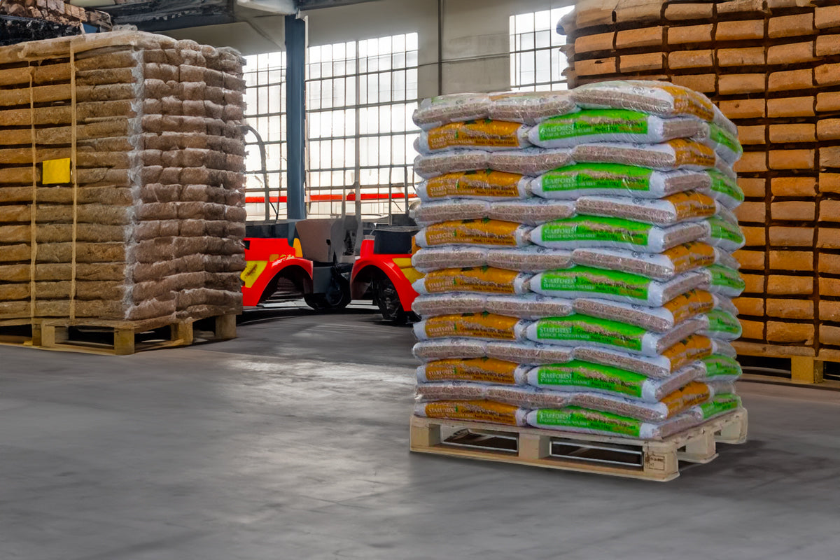 Starforest Holzpellets - Palette mit 70 Säcken à 15 kg